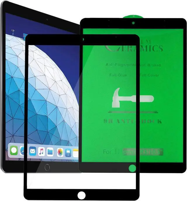 Alt view image 2 of 2 - Shockproof Case Full-Body Heavy Duty Cover Stand with Shatterproof Ceramic Screen Protector for Apple iPad Pro 10.5 / iPad Air 3rd Gen (Camouflage)