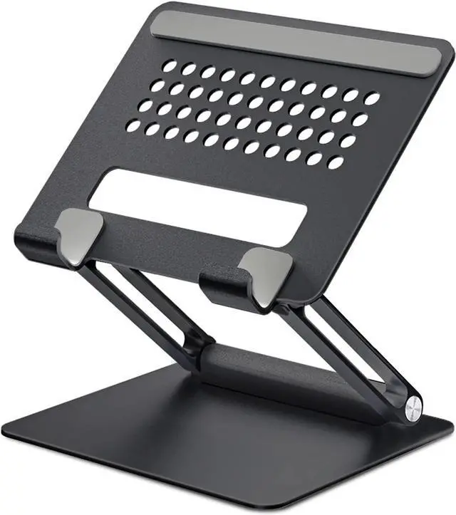 Main image of Tablet Stand for Desk, Multi-Angle Adjustable Tablet Holder, Foldable Portable Ergonomic Design, Premium Metal Tablet Riser Compatible with 7 to 13.3 Inches Tablets, Black