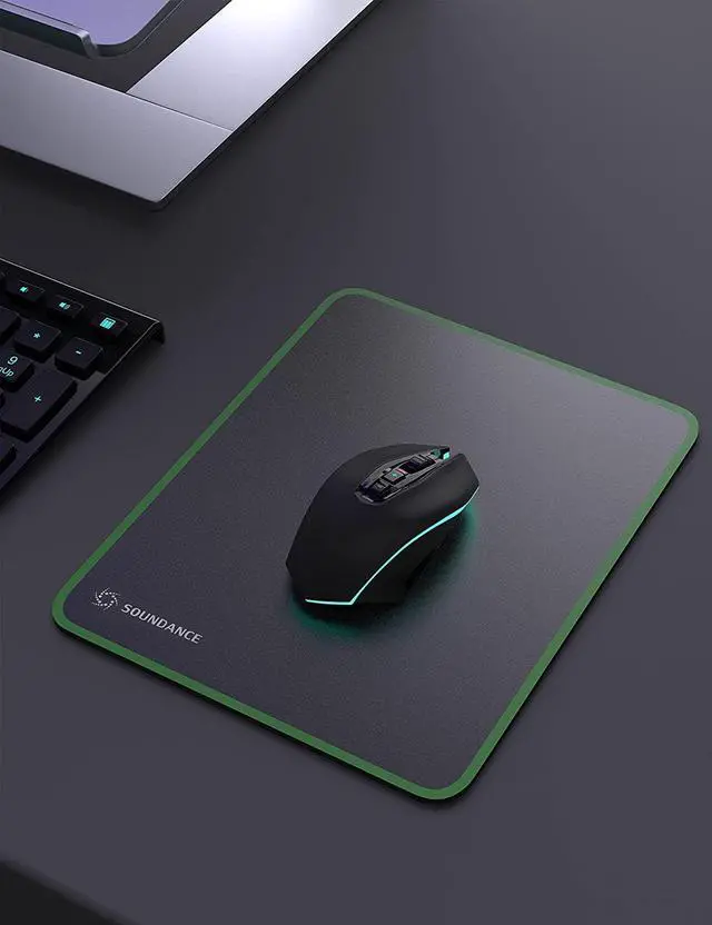 Alt view image 5 of 7 - Mouse Pad for Optical Mice Fast DPI Speed, Waterproof Computer Mouse Mat with Ultra-Smooth Surface, Anti-Slip Rubber Base, Portable Mousepad for Gaming Office, 10 × 7.8 Inches, Black