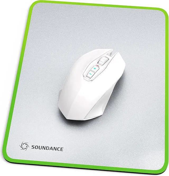 Main image of Mouse Pad for Optical Mice Fast DPI Speed, Waterproof Computer Mouse Mat with Ultra-Smooth Surface, Anti-Slip Rubber Base, Portable Mousepad for Gaming Office, 10 × 7.8 Inches, Silver