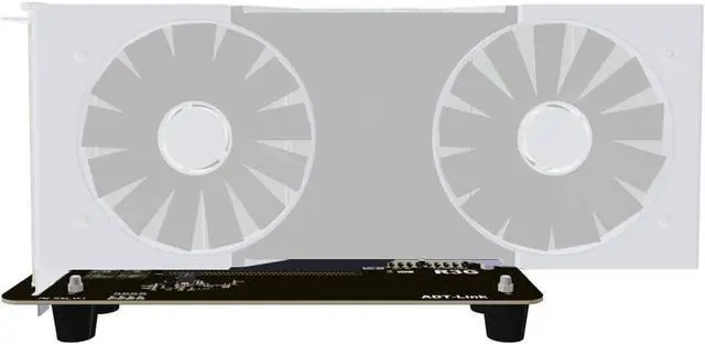 Alt view image 4 of 7 - ADT-Link M.2 Key M NVMe External Graphics Card Stand Bracket with PCIe3.0 x4 Riser Cable 25cm 50cm 32Gbs for ITX STX NUC VEGA64 GTX1080ti (25CM,R43SG)