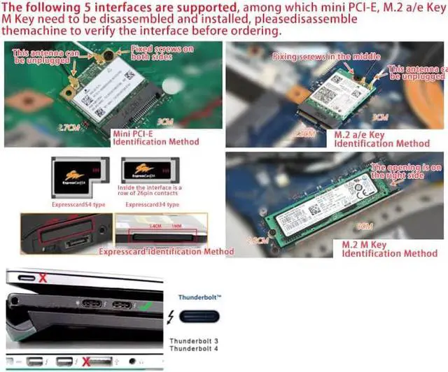 Alt view image 2 of 5 - EXP GDC Notebook External PCI-E Discrete Graphics Beast Series External Laptop Docking Station Mini PCI-E/M.2 A Key No Power (Mini PCI-E)