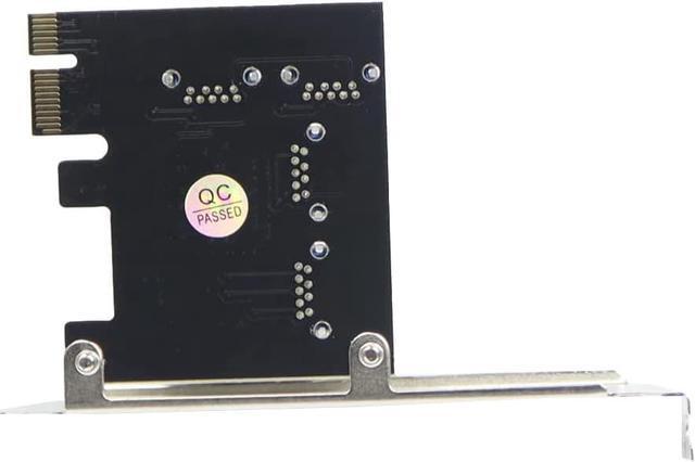 Alt view image 3 of 5 - PCI-E 1x to 16x Riser Card PCI-Express 1 to 4 Slot PCIe USB3.0 Splitter 1 to 4 Adapter GPU Riser Card for BTC Bitcoin Miner Mining (PCIE 1 to 4USB Card Black)