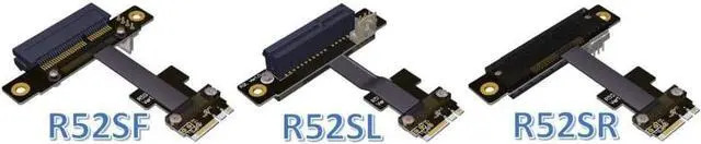 Alt view image 6 of 7 - ADT-LINK M.2 WiFi A.E Key A+E to PCI-e 4X x4 Riser Extender Adapter Card Ribbon Gen3.0 Cable AE Key A E for PCIE 3.0 x1 x4 x16 M2 Card (60cm,R52SL)
