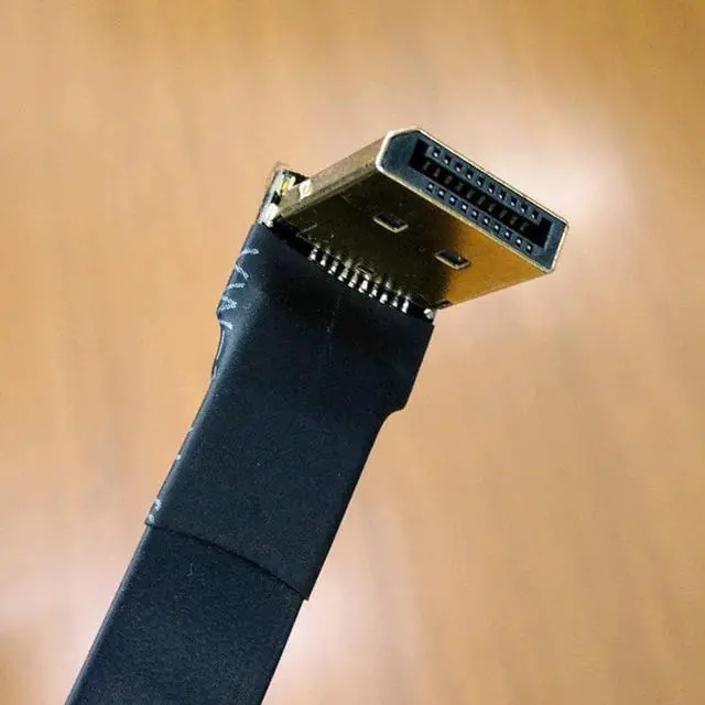 Alt view image 5 of 6 - ADT-LINK DisplayPort 1.4 Cable Angled 8K 4K HDR 165Hz 60Hz Display Port Adapter for Video PC Laptop TV Extension Cable (40cm,P1-P2)