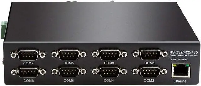 Alt view image 2 of 7 - 8 Ports RS232 RS485 RS422 to Ethernet TCP/IP Converter Multiple Serial Device Server Switch Modbus Gateway