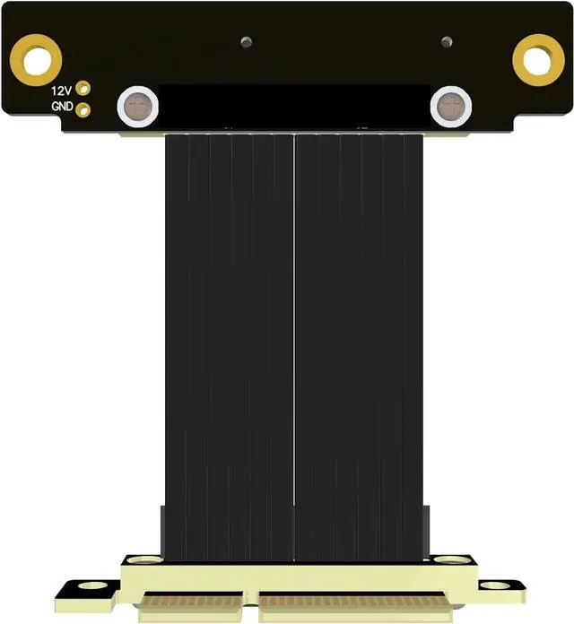 Alt view image 3 of 6 - PCIe 4X to 4X Riser Cable GEN4 PCI-Express 4.0 X4 Extension Cable 90/180 Degree GPU Riser Vertical Mount for USB Adapter Network Card Capture Card Bitcoin Miner (25CM,R22SL-TL)