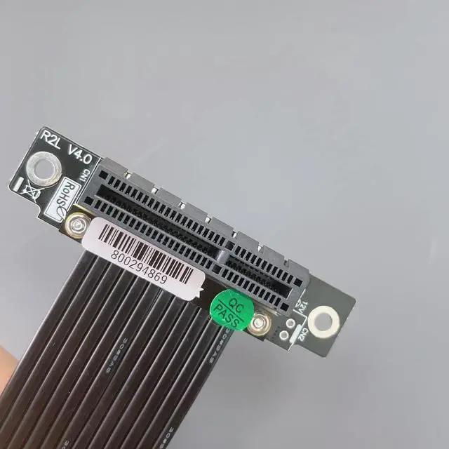 Alt view image 4 of 6 - PCIe 4X to 4X Riser Cable GEN4 PCI-Express 4.0 X4 Extension Cable 90/180 Degree GPU Riser Vertical Mount for USB Adapter Network Card Capture Card Bitcoin Miner (25CM,R22SL)