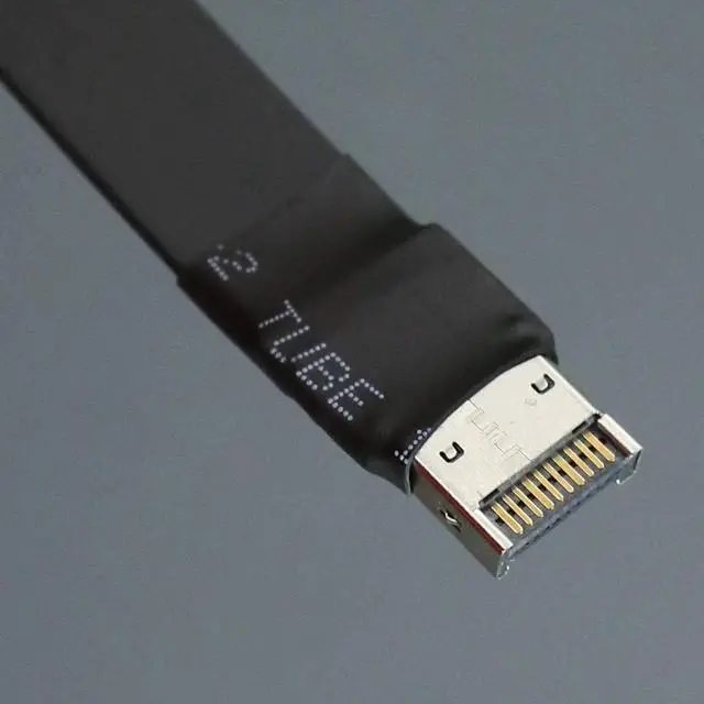 Alt view image 5 of 6 - ADT-Link USB3.1 GEN2 Type-E to Type-E Extension Cable Internal USB 3.1 E Type Male to Female Cable w Screw Holes for Motherboard (20 CM)
