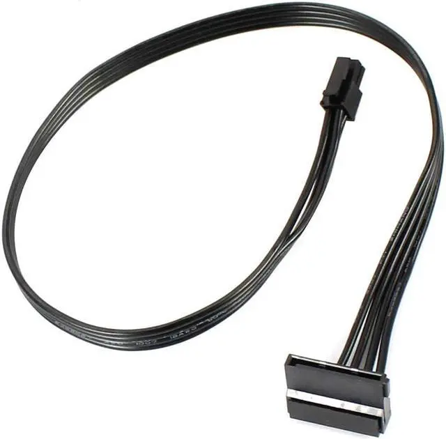 Alt view image 5 of 5 - PC Power Supply Cable Mini 4 Pin to SATA SSD for M410 M415 M425 B415 M610 M710 M4200R Motherboard 4P to 1 / Turn 2 SATA (Type 1 40cm)