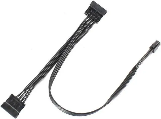 Alt view image 5 of 5 - PC Power Supply Cable Motherboard ATX Mini 4 Pin to SATA SSD for  M410 M415 M425 B415 M610 M710 M4200R Motherboard 4P to 1 / Turn 2 SATA (Type 4 45cm)
