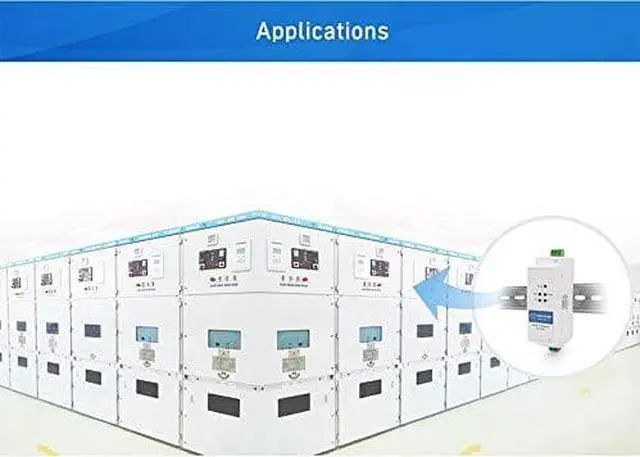 Alt view image 6 of 7 - USR-DR301 DIN-Rail RS232 Serial to Ethernet Converter Tiny Size RS232 Ethernet Serial Device Server Supports Websocket