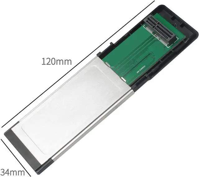 Alt view image 3 of 5 - ExpressCard 34mm to Mini Pcie Riser Card/to M.2 E-Key Adapter Card/to M.2 NVME Card Reader Wireless Card Test Adapter Card for Laptop (for Mini PCIe)