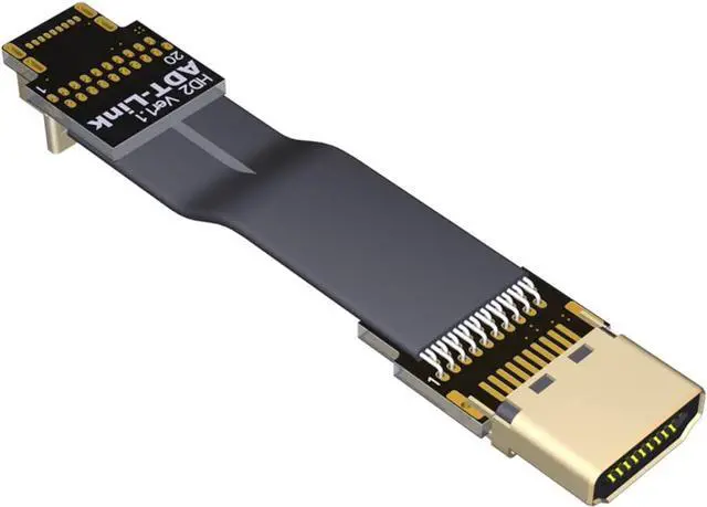 Main image of ADT-LINK FPV Cable for HDMI Micro Mini Flat Camera Connector 5cm-50cm Flexible Wire Line 18Gbps 4K@50/60 2160p for HDMI2.0 for FPV Camera (40cm,A1-D2)