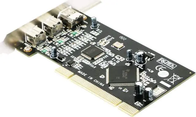 Alt view image 2 of 5 - PCI Combo Add on Cards 2X IEEE 1394B 9 Pin & 1x 1394A 6 Pin 1394 Extension Adapter PCI Controller Card for Firewire Destop PC