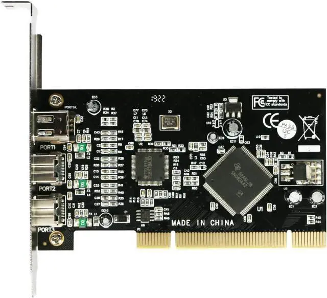 Alt view image 4 of 5 - PCI Combo Add on Cards 2X IEEE 1394B 9 Pin & 1x 1394A 6 Pin 1394 Extension Adapter PCI Controller Card for Firewire Destop PC