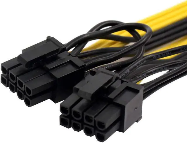 Alt view image 5 of 6 - BGNing GPU 8pin to Dual PCIe 8 Pin (6+2) Graphics Card PCI-E Cable 8p Female to 2 Port Male Splitter Cable Power Supply Cable GPU 18AWG Wire