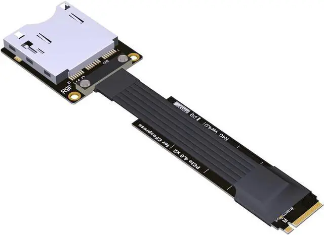 Main image of CFexpress Type B to M.2 NVMe 2280 Key-M SSD PCIe 4.0 Extension Cable CFe Converter Compatible for Canon R5 Nikon Z6Z7 Xbox Storage Card Adapter (25cm,R49GF)