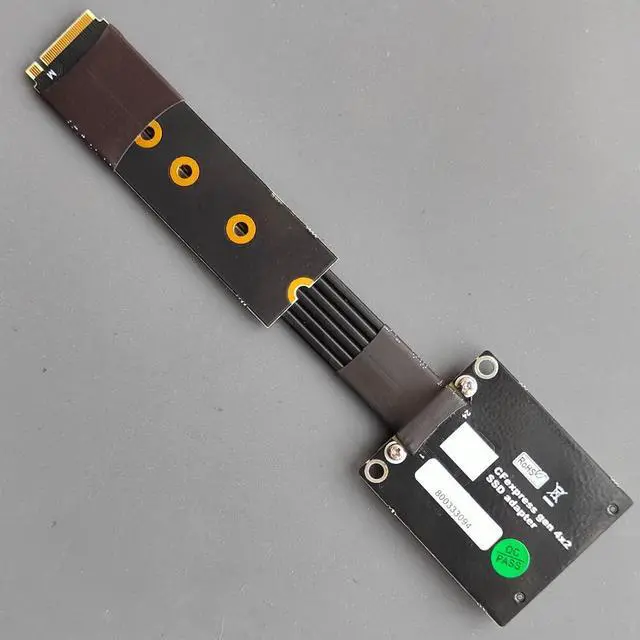 Alt view image 4 of 6 - CFexpress Type B to M.2 NVMe 2280 Key-M SSD PCIe 4.0 Extension Cable CFe Converter Compatible for Canon R5 Nikon Z6Z7 Xbox Storage Card Adapter (25cm,R49GF)