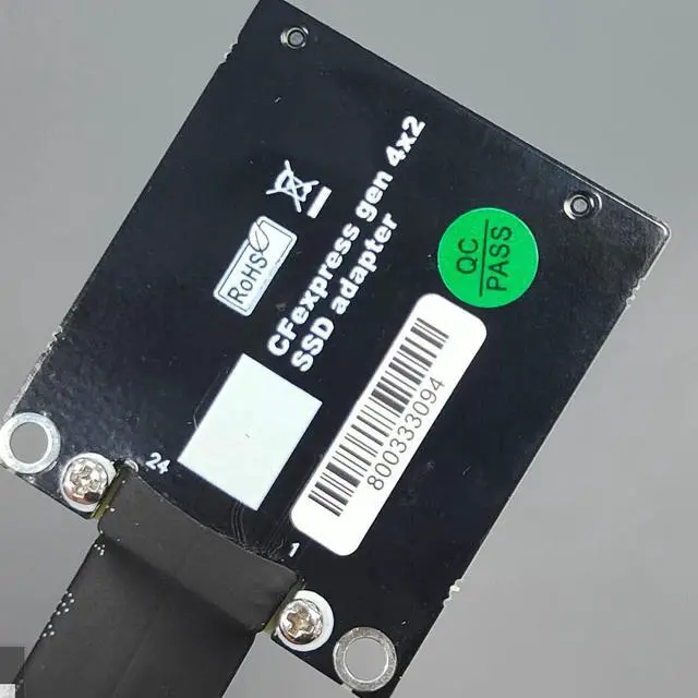 Alt view image 6 of 6 - CFexpress Type B to M.2 NVMe 2280 Key-M SSD PCIe 4.0 Extension Cable CFe Converter Compatible for Canon R5 Nikon Z6Z7 Xbox Storage Card Adapter (25cm,R49GF)