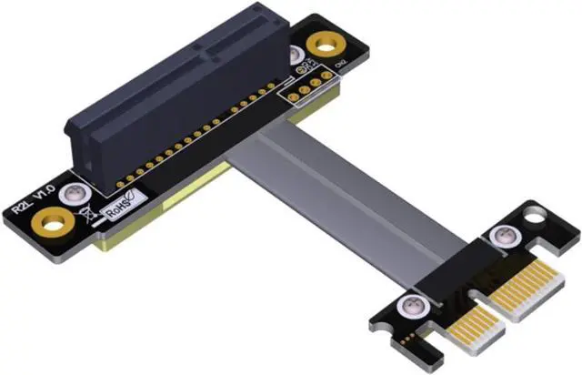Main image of ADT-Link PCI-E X4 Extension Cable Adapter Board PCIe 3.0 X1 8G/BPS for Audio Wireless LAN USB Card PCI-E 1x to 4X PCI-E Express Cables (R12SL,60CM)