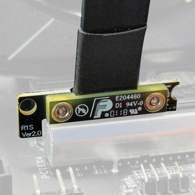 Alt view image 5 of 7 - ADT-Link PCI-E X4 Extension Cable Adapter Board PCIe 3.0 X1 8G/BPS for Audio Wireless LAN USB Card PCI-E 1x to 4X PCI-E Express Cables (R12SF,35CM)