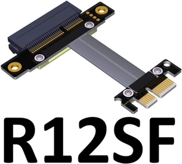 Alt view image 2 of 7 - ADT-Link PCI-E X4 Extension Cable Adapter Board PCIe 3.0 X1 8G/BPS for Audio Wireless LAN USB Card PCI-E 1x to 4X PCI-E Express Cables (R12SF,35CM)