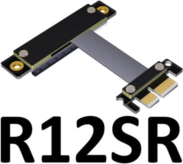 Alt view image 2 of 7 - ADT-Link PCI-E X4 Extension Cable Adapter Board PCIe 3.0 X1 8G/BPS for Audio Wireless LAN USB Card PCI-E 1x to 4X PCI-E Express Cables (R12SR,30CM)