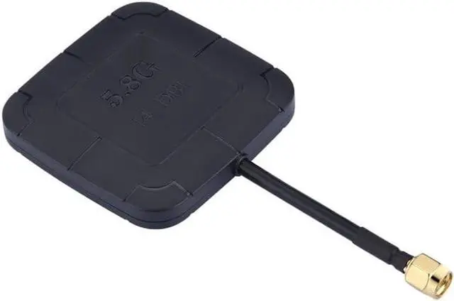 Main image of 5.8G 14DBI High Gain Mushroom FPV Antenna RP-SMA & Mushroom FPV Antenna RC Receiver Spare Parts Combo for Receiver RC Drones Quadcopter Accessory Parts Black Color (Flat Panel Antenna)