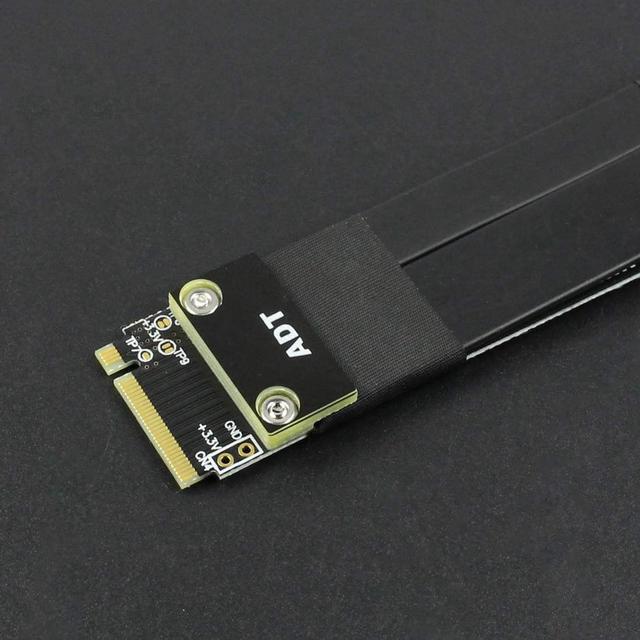 Alt view image 6 of 7 - ADT-Link PCI-E X4 Extension Cable Adapter Board PCIe 3.0 X1 8G/BPS for Audio LAN USB Card PCI-E 1x to 4X PCI-E Express Cables (R12SF,80CM)