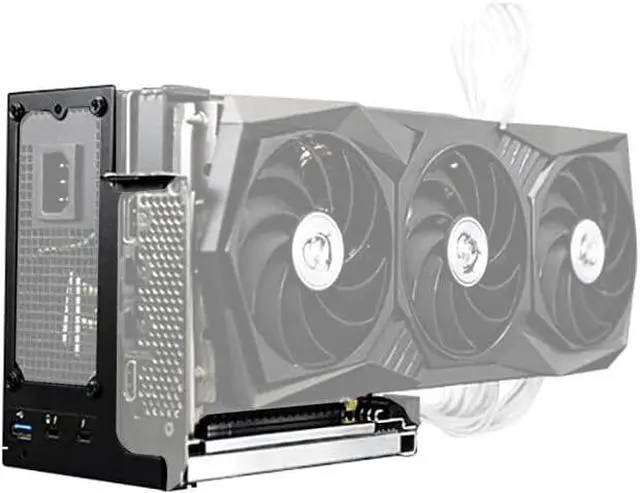 Alt view image 6 of 7 - TH3P4 Mini GPU Dock Graphics Card Extension Bracket Compatible with Thunderbolt 3/4 PD 60W 40Gbps DC/ATX Power Supply Installation