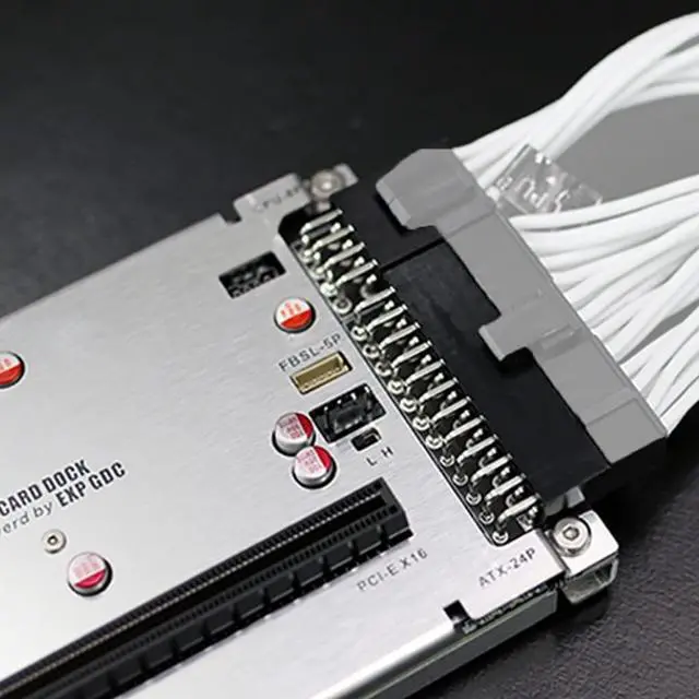 Alt view image 7 of 7 - TH3P4 Mini GPU Dock Graphics Card Extension Bracket Compatible with Thunderbolt 3/4 PD 60W 40Gbps DC/ATX Power Supply Installation