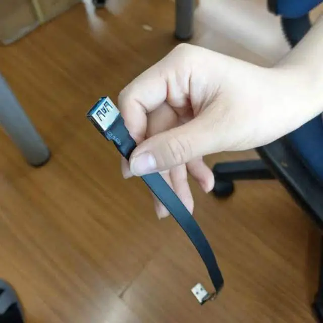 Alt view image 6 of 7 - ADT-Link USB 3.0 Cable USB to USB Cable Type A Male to Male Extension Cable Super Speed HDD 90/270 Degree Angle Up/Down Angled (20cm,S1-S3R)