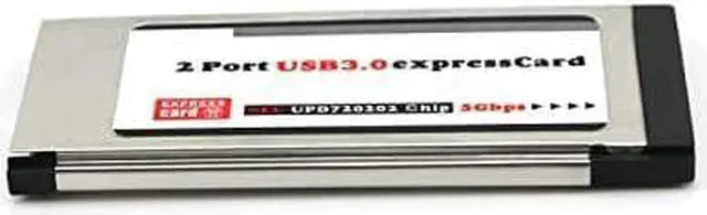 Alt view image 3 of 6 - PCI Express to USB 3.0 Dual 2 Ports PCI-E Express Card Adapter for NEC 34MM Slot ExpressCard Converter 5Gbps PCMCIA Laptop PC