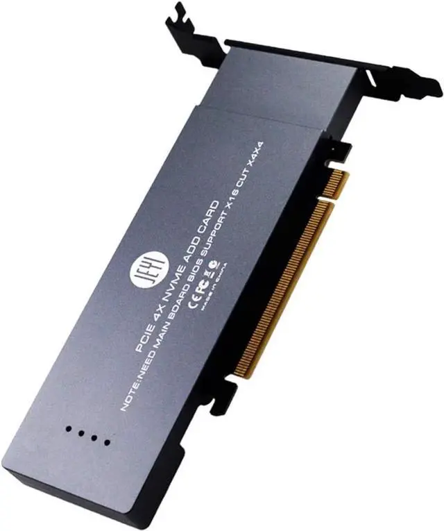 Main image of JEYI iHyper-Pro M.2 X16 to 4X PCIE 4.0 GEN4 Expansion Card Supports NVMe M.2 m Key 2280 up to 32Gbps for VROC NVMe Raid (iHyper-Pro)