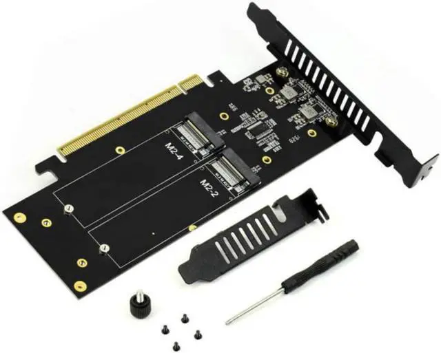 Main image of JEYI iHyper-Pro M.2 X16 to 4X PCIE 4.0 GEN4 Expansion Card Supports NVMe M.2 m Key 2280 up to 32Gbps for VROC NVMe Raid (iHyper)