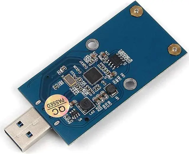 Alt view image 4 of 5 - 5Gbps USB 3.0 to mSATA SSD Enclosure with ASM1153E Chip Support UASP Trim for mSATA Internal Solid State Drive Hard Drive