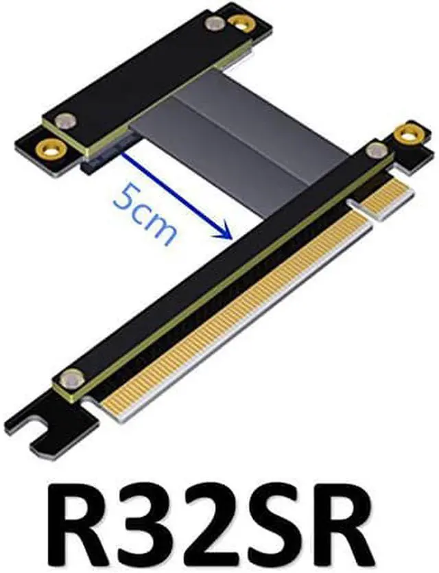 Alt view image 3 of 5 - ADT-Link PCIe 3.0 X4 X8 Riser Extender for Gigabit Network Card Industrial SSD Pci-e 3.0 X4 X8 to X16 Extension PCI-Express 3.0 Cable (30cm,R32SR)