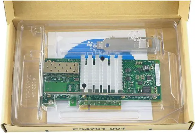 Alt view image 7 of 7 - 10Gb PCI-E X8 X16 Network Card 10 Gigabit SFP+ Port Ethernet Fiber NIC Card Support Windows Server, Win 7/8/10/Visa, Linux, VMware (Single SFP+ Port)