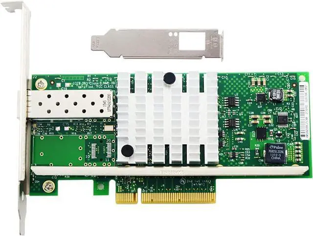 Alt view image 4 of 7 - 10Gb PCI-E X8 X16 Network Card 10 Gigabit SFP+ Port Ethernet Fiber NIC Card Support Windows Server, Win 7/8/10/Visa, Linux, VMware (Single SFP+ Port)