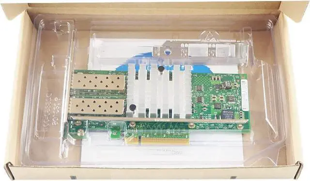 Alt view image 5 of 5 - 10Gb PCI-E X8 X16 Network Card 10 Gigabit SFP+ Port Ethernet Fiber NIC Card Support Windows Server, Win 7/8/10/Visa, Linux, VMware (Dual SFP+ Ports)