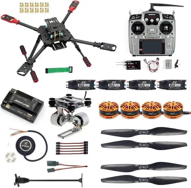 Main image of 460mm 560mm Umbrella Foldable RC Quadcopter DIY RC Drone 4-Axle Unassemble DIY GPS Drone w/ APM2.8/PIX Flight Controller AT10/AT9S TX/Gimbal FPV Upgrade (460mm PTZ No Battery)