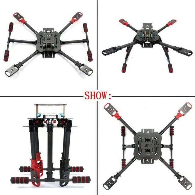Alt view image 2 of 7 - 460mm 560mm Umbrella Foldable RC Quadcopter DIY RC Drone 4-Axle Unassemble DIY GPS Drone w/ APM2.8/PIX Flight Controller AT10/AT9S TX/Gimbal FPV Upgrade (460mm PTZ No Battery)