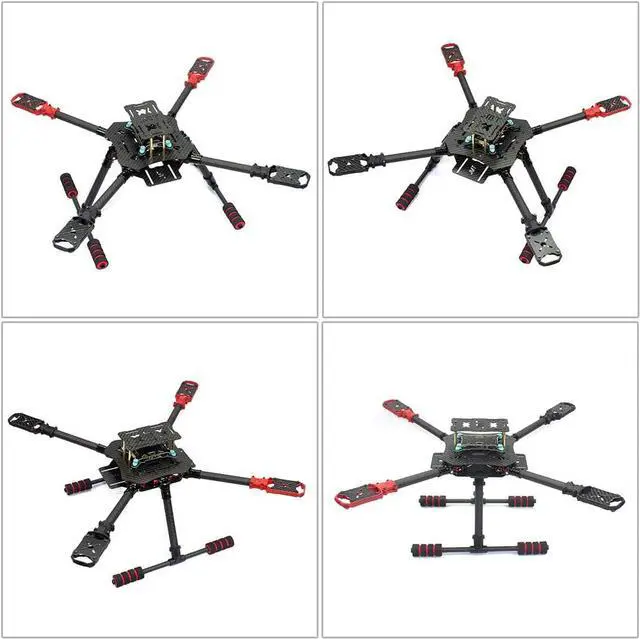Alt view image 2 of 7 - 460mm 560mm Umbrella Foldable RC Quadcopter DIY RC Drone 4-Axle Unassemble DIY GPS Drone w/ APM2.8/PIX Flight Controller AT10/AT9S TX/Gimbal FPV Upgrade (460mm PTZ No RC AKKU)