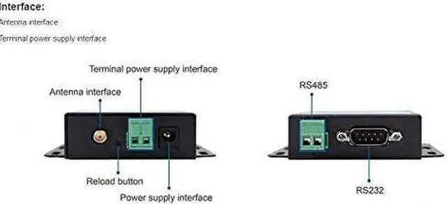 Alt view image 6 of 7 - USR-LG206-H-P Serial RS232 RS485 to LoRa Converter Server Device (Point to Point) for Smart Metering Oil Field Agriculture