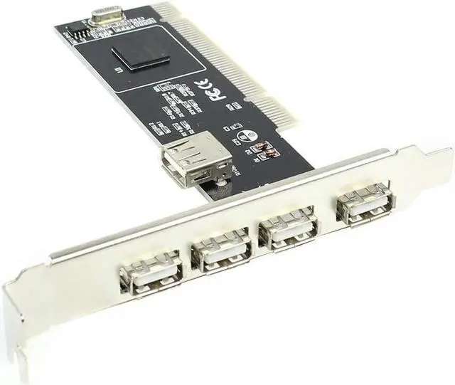 Main image of USB 2.0 4 Ports 480 Mbps High Speed HUB PCI Controller Card Adapter PCI to USB2.0 for Desktop PC Computer Dropship Wholesale