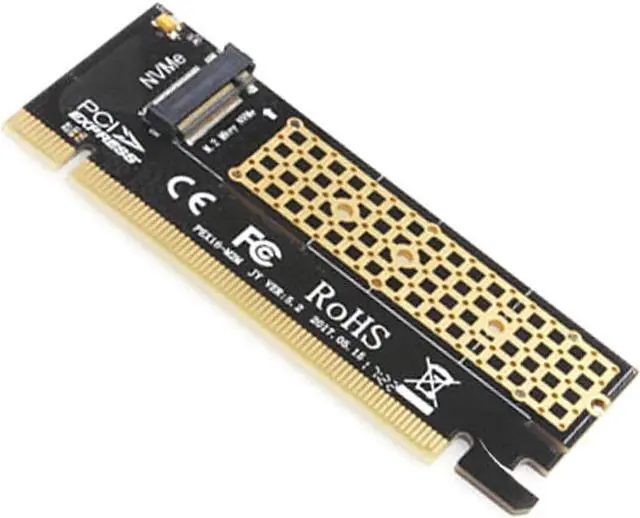Alt view image 3 of 7 - JEYI Swift MX16 M.2 NVMe SSD NGFF to PCIE 3.0 X16 Adapter M Key Interface Ccard Suppor PCI Express x16 2280 Size m.2 Full Speed (MX16)