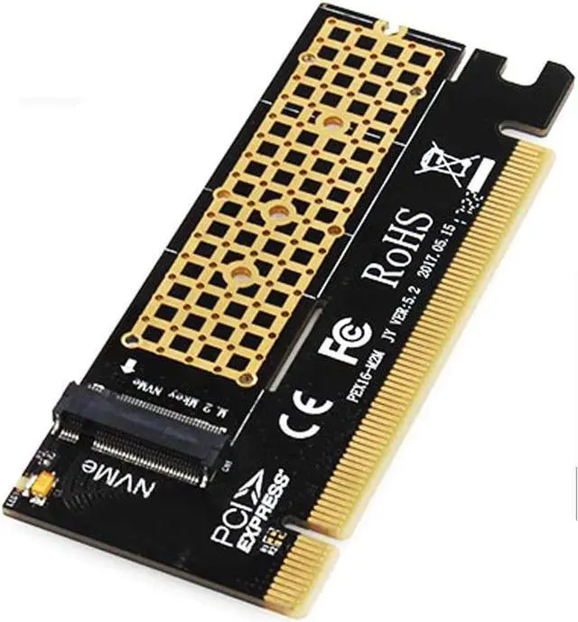 Alt view image 3 of 7 - JEYI Swift MX16 M.2 NVMe SSD NGFF to PCIE 3.0 X16 Adapter M Key Interface Ccard Suppor PCI Express x16 2280 Size m.2 Full Speed (MX16+ N80 Gold)