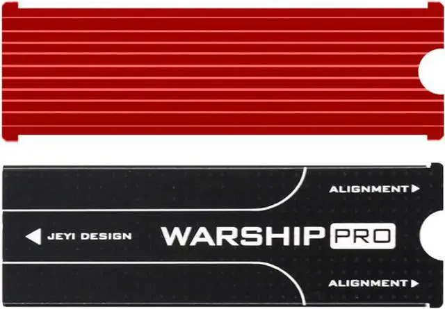 Alt view image 6 of 7 - JEYI Cool Warship NVME NGFF M.2 Heatsink Aluminum Sheet Thermal Conductivity Silicon Wafer Cooling Warship Nvme Heatsink 2280m.2 (Red)