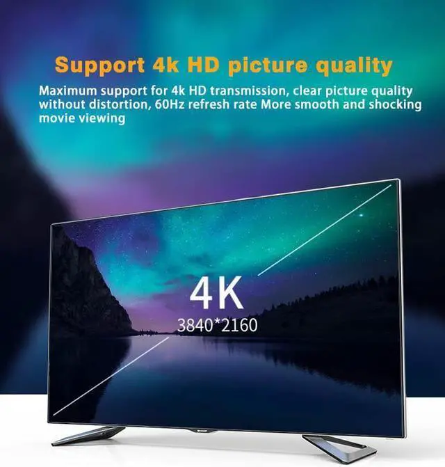 Alt view image 7 of 7 - HD Adapter 4K/8K Compatible with HDMI 2Pack Female Male to Female Fully Shielded HD Connector (4K F to F)
